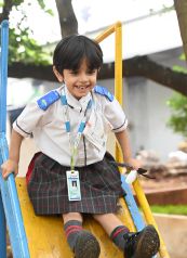 Students Playing At Vignan's World One School- Best School