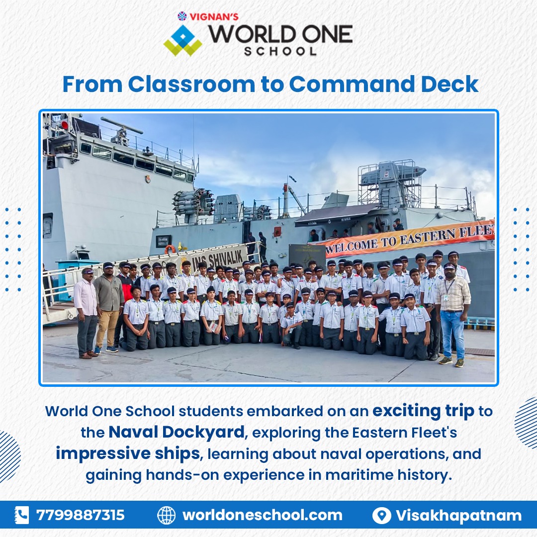 Vignan’s World One School Students Discover the World of Maritime Defense