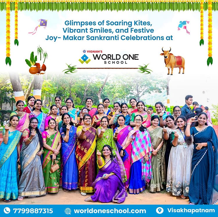 Makar Sankranti Celebrations at Vignan’s World One School