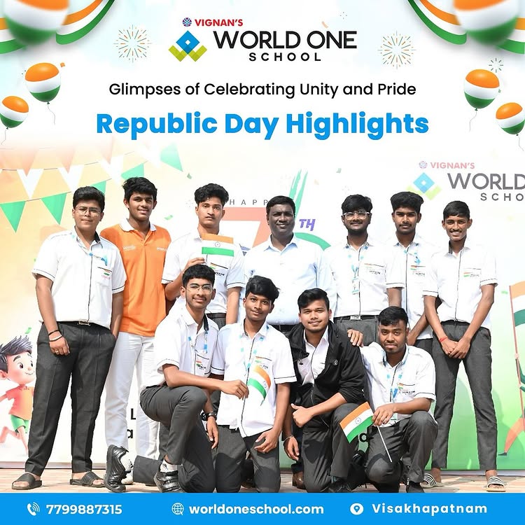 Honoring the Spirit of India: Republic Day Celebrations at Vignan’s World One School