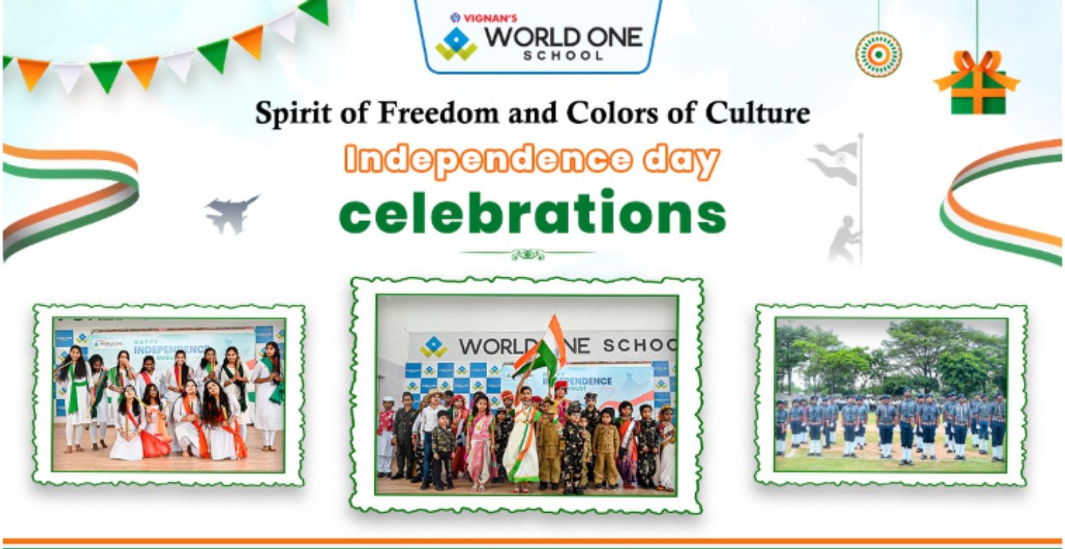 Independence Day Celebrations at Vignan’s World One School With Blend of Patriotism and Pride